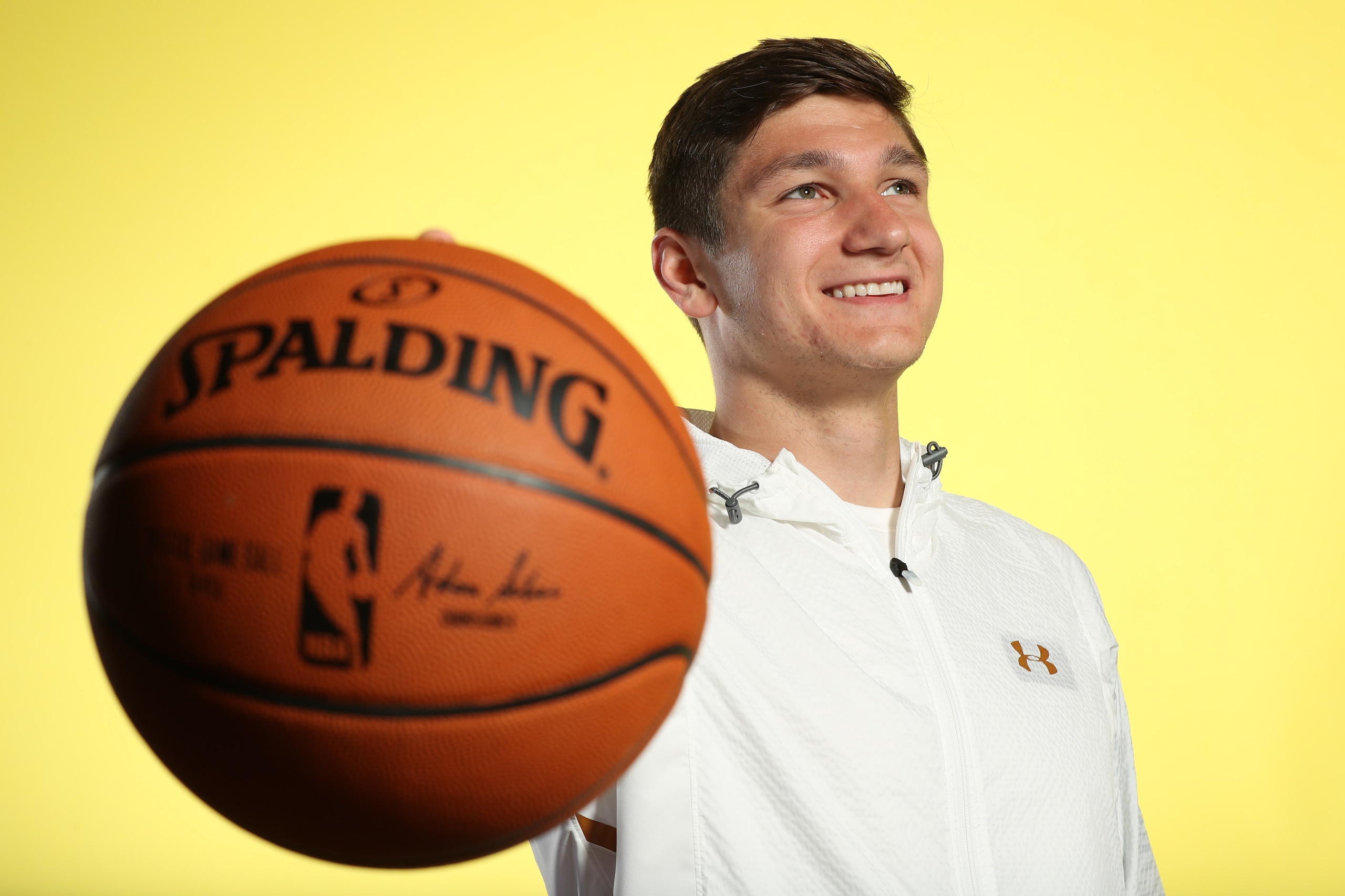 CHICAGO, IL - MAY 15: NBA Draft Prospect, Grayson Allen poses for a portrait during the 2018 NBA Combine circuit on May 15, 2018 at the Intercontinental Hotel Magnificent Mile in Chicago, Illinois. NOTE TO USER: User expressly acknowledges and agrees that, by downloading and/or using this photograph, user is consenting to the terms and conditions of the Getty Images License Agreement. Mandatory Copyright Notice: Copyright 2018 NBAE (Photo by Joe Murphy/NBAE via Getty Images)