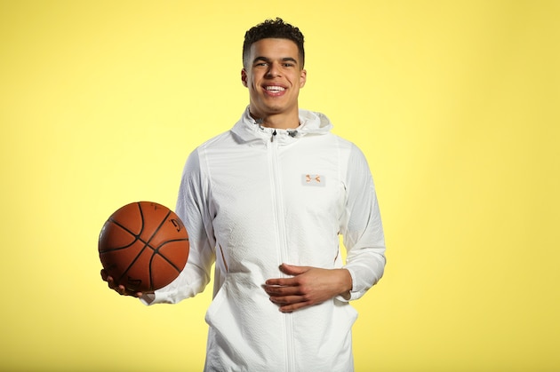 CHICAGO, IL - MAY 15: NBA Draft Prospect, Michael Porter Jr. poses for a portrait during the 2018 NBA Combine circuit on May 15, 2018 at the Intercontinental Hotel Magnificent Mile in Chicago, Illinois. NOTE TO USER: User expressly acknowledges and agrees that, by downloading and/or using this photograph, user is consenting to the terms and conditions of the Getty Images License Agreement. Mandatory Copyright Notice: Copyright 2018 NBAE (Photo by Joe Murphy/NBAE via Getty Images)