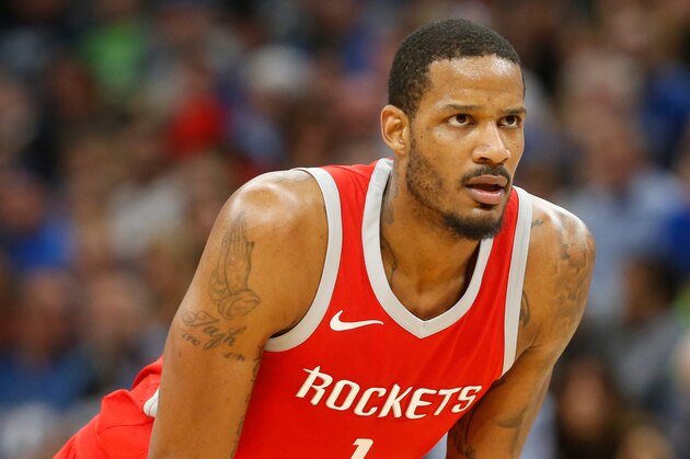 Houston Rockets' Trevor Ariza plays against the Minnesota Timberwolves during the second half of Game 4 in an NBA basketball first-round playoff series Monday, April 23, 2018, in Minneapolis. (AP Photo/Jim Mone)