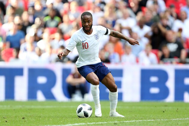 LONDON, ENGLAND - JUNE 02: Raheem Sterling of England during the International Friendly between England and Nigeria at Wembley Stadium on June 2, 2018 in London, England. (Photo by James Baylis - AMA/Getty Images)
