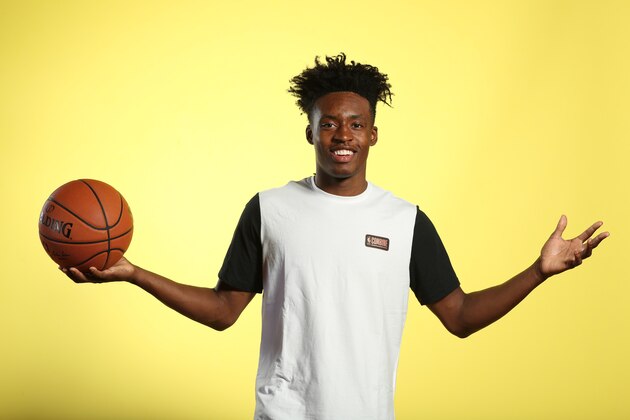 CHICAGO, IL - MAY 15: NBA Draft Prospect, Collin Sexton poses for a portrait during the 2018 NBA Combine circuit on May 15, 2018 at the Intercontinental Hotel Magnificent Mile in Chicago, Illinois. NOTE TO USER: User expressly acknowledges and agrees that, by downloading and/or using this photograph, user is consenting to the terms and conditions of the Getty Images License Agreement. Mandatory Copyright Notice: Copyright 2018 NBAE (Photo by Joe Murphy/NBAE via Getty Images)