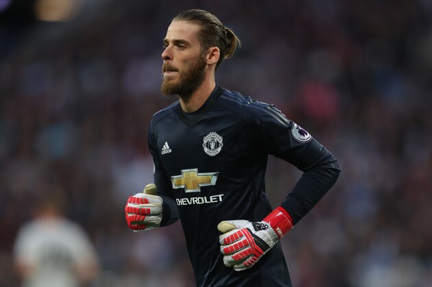 LONDON, ENGLAND - MAY 10: David De Gea of Manchester United during the Premier League match between West Ham United and Manchester United at London Stadium on May 10, 2018 in London, England. (Photo by Catherine Ivill/Getty Images)