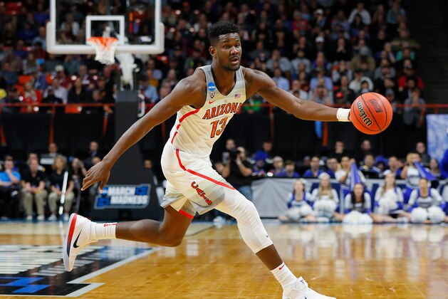 BOISE, ID - MARCH 15: Deandre Ayton #13 of the Arizona Wildcats handles the ball against the Buffalo Bulls during the first round of the 2018 NCAA Men's Basketball Tournament at Taco Bell Arena on March 15, 2018 in Boise, Idaho. (Photo by Kevin C. Cox/Getty Images) BOISE, ID - MARCH 15: Deandre Ayton #13 of the Arizona Wildcats handles the ball against the Buffalo Bulls during the first round of the 2018 NCAA Men's Basketball Tournament at Taco Bell Arena on March 15, 2018 in Boise, Idaho. (Photo by Kevin C. Cox/Getty Images)