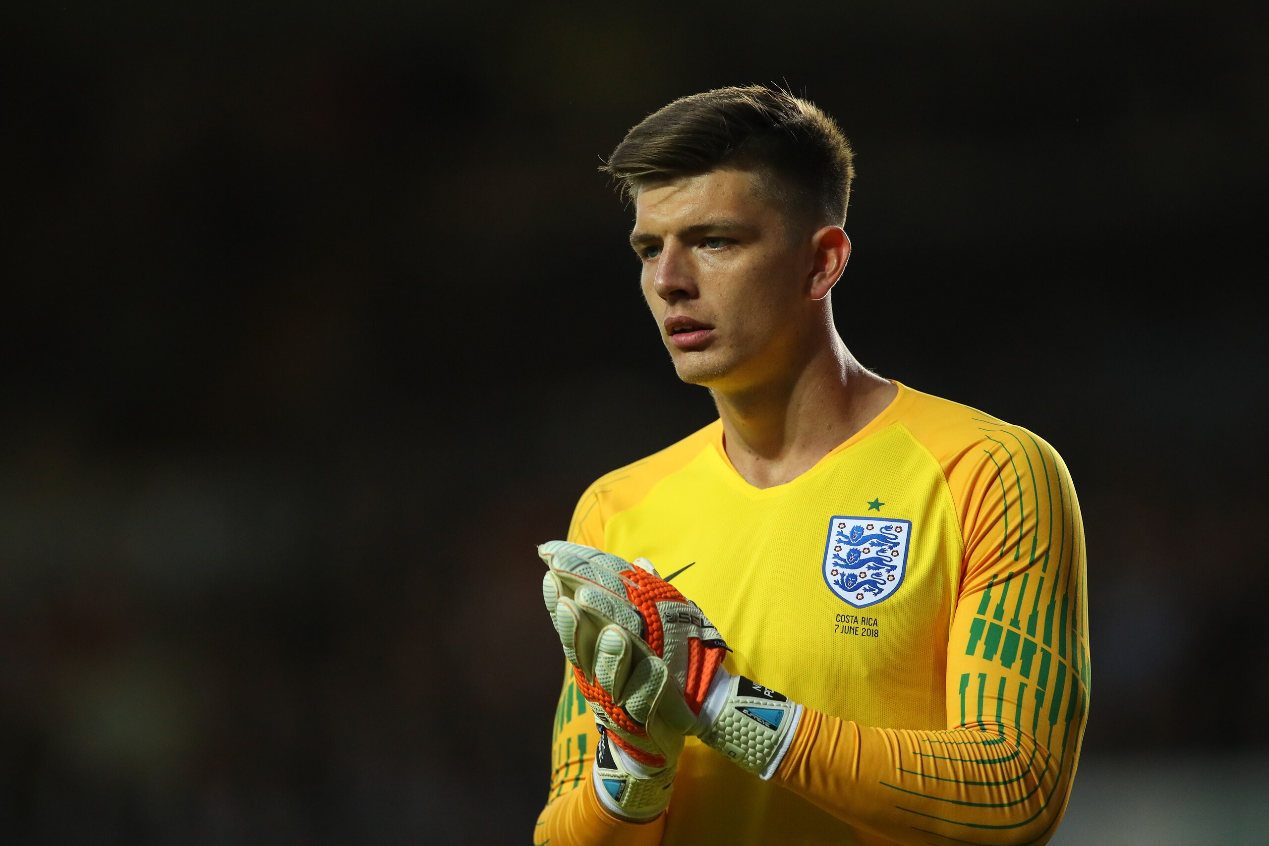 LEEDS, ENGLAND - JUNE 07: Nick Pope of England during the International Friendly match between England and Costa Rica at Elland Road on June 7, 2018 in Leeds, England. (Photo by Robbie Jay Barratt - AMA/Getty Images)