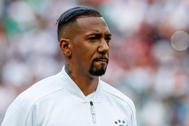 MOSCOW, RUSSIA - JUNE 17: Jerome Boateng of Germany looks on during the 2018 FIFA World Cup Russia group F match between Germany and Mexico at Luzhniki Stadium on June 17, 2018 in Moscow, Russia. (Photo by TF-Images/Getty Images)