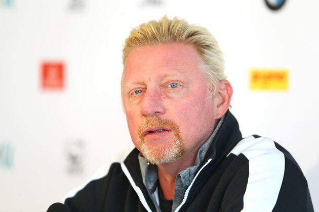 MUNICH, GERMANY - MAY 01:  Boris Becker attends a press conference on day 4 of the BMW Open by FWU at MTTC IPHITOS on May 1, 2018 in Munich, Germany.  (Photo by Alexander Hassenstein/Getty Images for BMW)