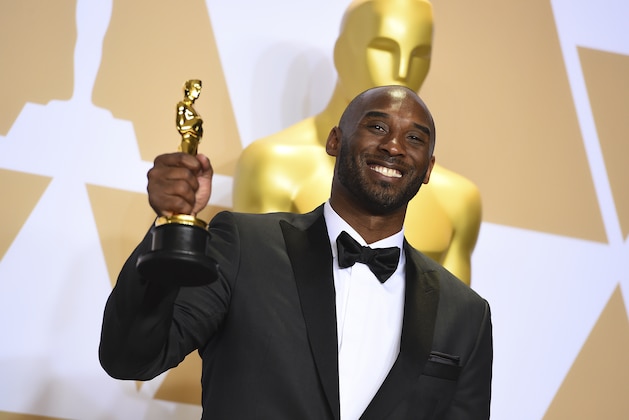 Kobe Bryant, winner of the award for best animated short for