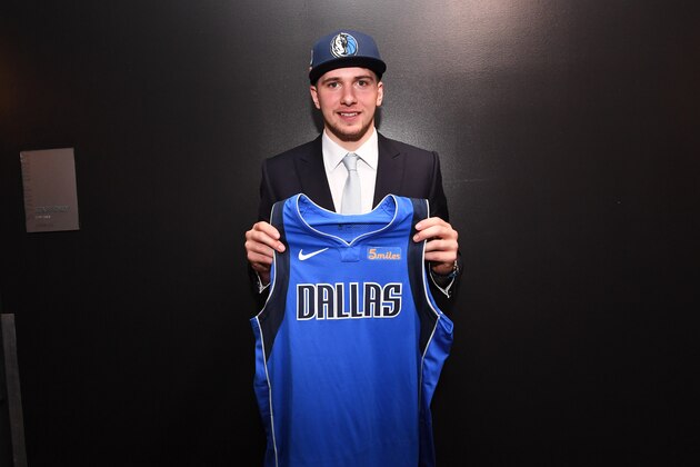 BROOKLYN, NY- JUNE 21:  Luka Doncic is photographed after being selected number three overall during the 2018 2018 NBA Draft on June 21, 2018 in Brooklyn, NY. NOTE TO USER: User expressly acknowledges and agrees that, by downloading and/or using this photograph, user is consenting to the terms and conditions of the Getty Images License Agreement. Mandatory Copyright Notice: Copyright 2018 NBAE (Photo by Matteo Marchi/NBAE via Getty Images)