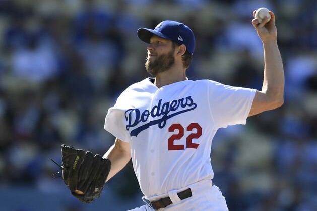 LOS ANGELES, CA - MAY 31: Clayton Kershaw #22 of the Los Angeles Dodgers pitches against the Philadelphia Phillies in the second inning at Dodger Stadium on May 31, 2018 in Los Angeles, California. (Photo by John McCoy/Getty Images)