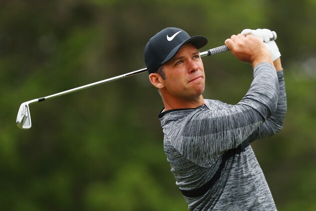 CROMWELL, CT - JUNE 23:  Paul Casey of England plays his shot from the fifth tee during the third round of the Travelers Championship at TPC River Highlands on June 23, 2018 in Cromwell, Connecticut.  (Photo by Tim Bradbury/Getty Images)