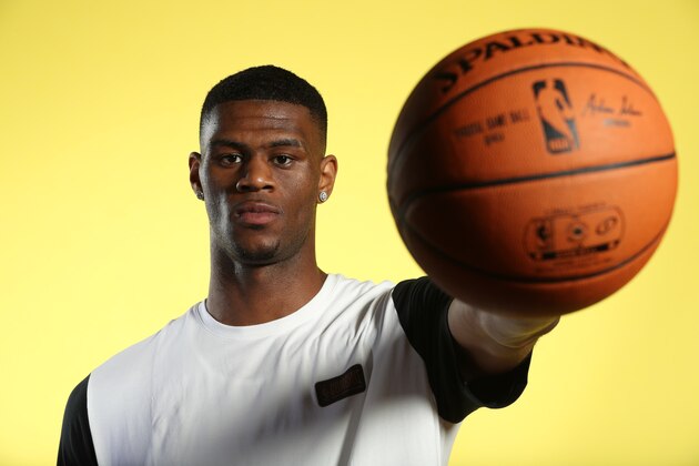 CHICAGO, IL - MAY 15: NBA Draft Prospect, Billy Preston poses for a portrait during the 2018 NBA Combine circuit on May 15, 2018 at the Intercontinental Hotel Magnificent Mile in Chicago, Illinois. NOTE TO USER: User expressly acknowledges and agrees that, by downloading and/or using this photograph, user is consenting to the terms and conditions of the Getty Images License Agreement. Mandatory Copyright Notice: Copyright 2018 NBAE (Photo by Joe Murphy/NBAE via Getty Images)