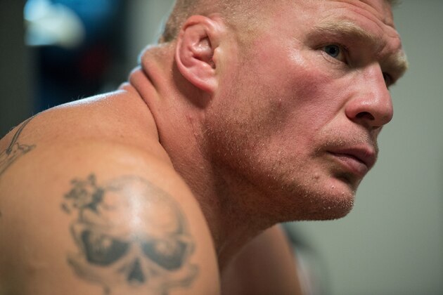 LAS VEGAS, NV - JULY 09:  Brock Lesnar backstage during the UFC 200 event on July 9, 2016 at T-Mobile Arena in Las Vegas, Nevada.  (Photo by Brandon Magnus/Zuffa LLC/Zuffa LLC via Getty Images)