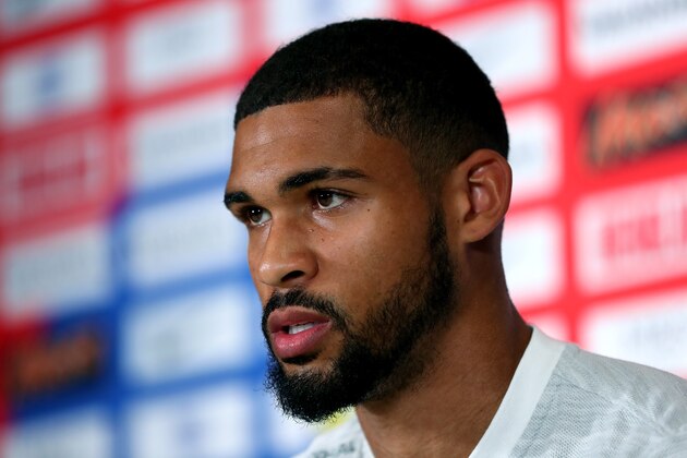 SAINT PETERSBURG, RUSSIA - JUNE 15:  Ruben Loftus-Cheek of England talks to the media during the England Press Conference on June 15, 2018 in Saint Petersburg, Russia.  (Photo by Alex Morton/Getty Images)