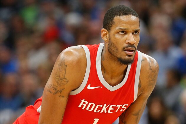 Houston Rockets' Trevor Ariza plays against the Minnesota Timberwolves during the second half of Game 4 in an NBA basketball first-round playoff series Monday, April 23, 2018, in Minneapolis. (AP Photo/Jim Mone)