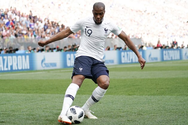 MOSCOW, RUSSIA - JUNE 26:  Djibril Sidibe of France in action during the FIFA World Cup Group C match between Denmark and France at Luzhniki Stadium on June 26, 2018 in Moscow, Russia.  (Photo by Fred Lee/Getty Images)