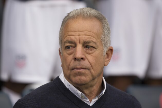 CHESTER, PA - MAY 28: Head coach Dave Sarachan of the United States looks on prior to the friendly soccer match against Bolivia at Talen Energy Stadium on May 28, 2018 in Chester, Pennsylvania. (Photo by Mitchell Leff/Getty Images)