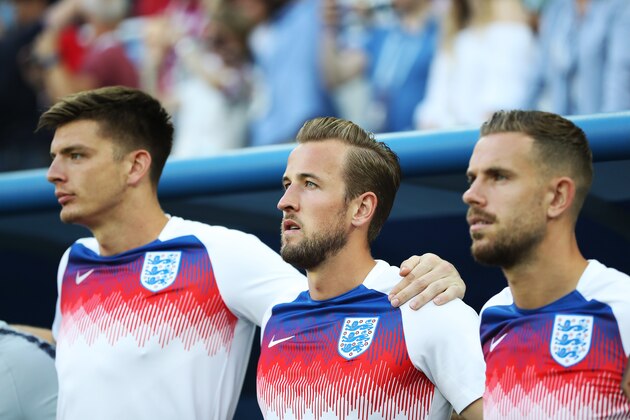 KALININGRAD, RUSSIA - JUNE 28: Harry Kane of England is seen during the 2018 FIFA World Cup Russia group G match between England and Belgium at Kaliningrad Stadium on June 28, 2018 in Kaliningrad, Russia. (Photo by Ian MacNicol/Getty Images) KALININGRAD, RUSSIA - JUNE 28: Harry Kane of England is seen during the 2018 FIFA World Cup Russia group G match between England and Belgium at Kaliningrad Stadium on June 28, 2018 in Kaliningrad, Russia. (Photo by Ian MacNicol/Getty Images)