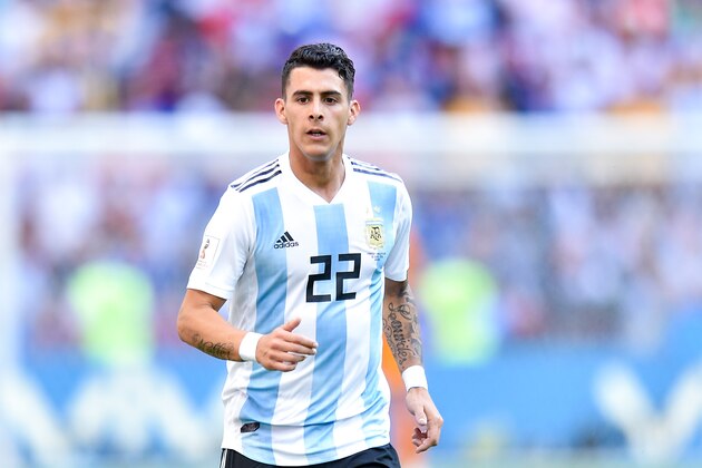 KAZAN, RUSSIA - JUNE 30: Cristian Pavon of Argentina looks on during the 2018 FIFA World Cup Russia Round of 16 match between France and Argentina at Kazan Arena on June 30, 2018 in Kazan, Russia. (Photo by Lukasz Laskowski/PressFocus/MB Media/Getty Images)