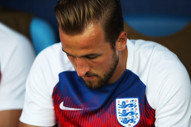 KALININGRAD, RUSSIA - JUNE 28: Harry Kane of England is seen during the 2018 FIFA World Cup Russia group G match between England and Belgium at Kaliningrad Stadium on June 28, 2018 in Kaliningrad, Russia. (Photo by Ian MacNicol/Getty Images)