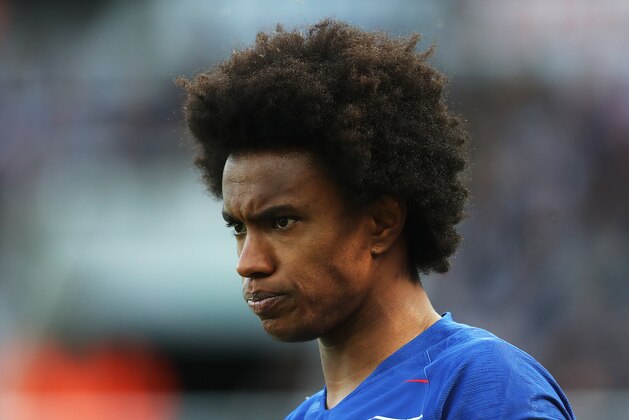 NEWCASTLE UPON TYNE, ENGLAND - MAY 13:  Willian of Chelsea is seen during the Premier League match between Newcastle United and Chelsea at St. James Park on May 13, 2018 in Newcastle upon Tyne, England. (Photo by Ian MacNicol/Getty Images)