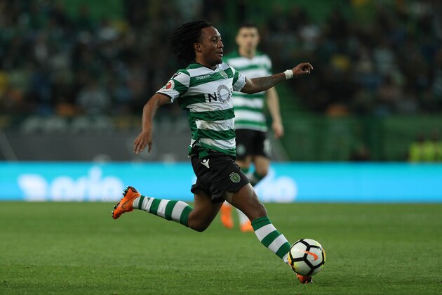 LISBON, PORTUGAL - APRIL 18: Sporting CP forward Gelson Martins from Portugal during the Sporting CP v FC Porto  - Portuguese Cup semi finals 2 leg at Estadio Jose Alvalade on April 18, 2018 in Lisbon, Portugal. (Photo by Carlos Rodrigues/Getty Images)
