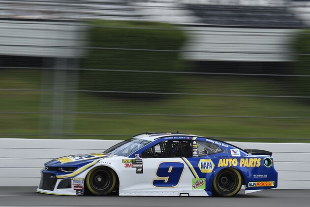 Chase Elliott during qualifying for Sunday's NASCAR Cup Series auto race, Friday, June 1, 2018, in Long Pond, Pa. (AP Photo/Derik Hamilton) Chase Elliott during qualifying for Sunday's NASCAR Cup Series auto race, Friday, June 1, 2018, in Long Pond, Pa. (AP Photo/Derik Hamilton)