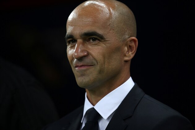 Belgium's coach Roberto Martinez attends the Russia 2018 World Cup quarter-final football match between Brazil and Belgium at the Kazan Arena in Kazan on July 6, 2018. (Photo by Roman Kruchinin / AFP) / RESTRICTED TO EDITORIAL USE - NO MOBILE PUSH ALERTS/DOWNLOADS        (Photo credit should read ROMAN KRUCHININ/AFP/Getty Images)