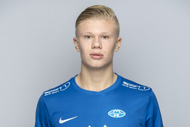 MOLDE, NORWAY - FEBRUARY 21: Erling Braut Haaland  of Team Molde FK  Photocall on February 21, 2017 in Molde, Norway. (Photo by Trond Tandberg/Getty Images)