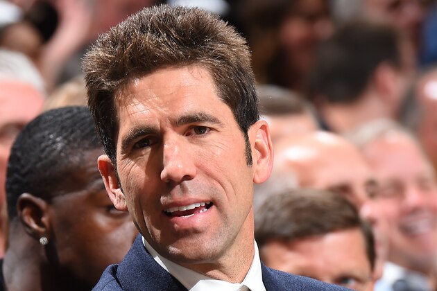 CLEVELAND, OH - JUNE 6: Bob Myers General Manager of the Golden State Warriors attends the game against the Cleveland Cavaliers during Game Three of the 2018 NBA Finals on June 6, 2018 at Quicken Loans Arena in Cleveland, Ohio. NOTE TO USER: User expressly acknowledges and agrees that, by downloading and or using this Photograph, user is consenting to the terms and conditions of the Getty Images License Agreement. Mandatory Copyright Notice: Copyright 2018 NBAE (Photo by Andrew D. Bernstein/NBAE via Getty Images)