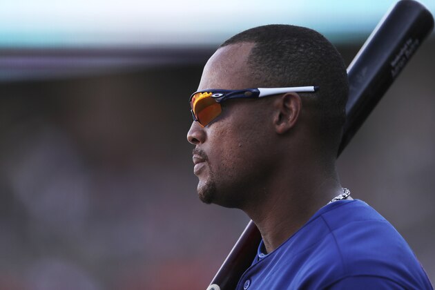 Texas Rangers' Adrian Beltre waits in the dugout during the eighth inning of a baseball game against the Detroit Tigers, Saturday, July 7, 2018, in Detroit. (AP Photo/Carlos Osorio)