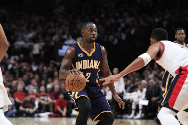 Indiana Pacers guard Rodney Stuckey is shown during an NBA basketball game against the Portland Trail Blazers in Portland, Ore., Wednesday, Nov. 30, 2016. (AP Photo/Steve Dipaola)