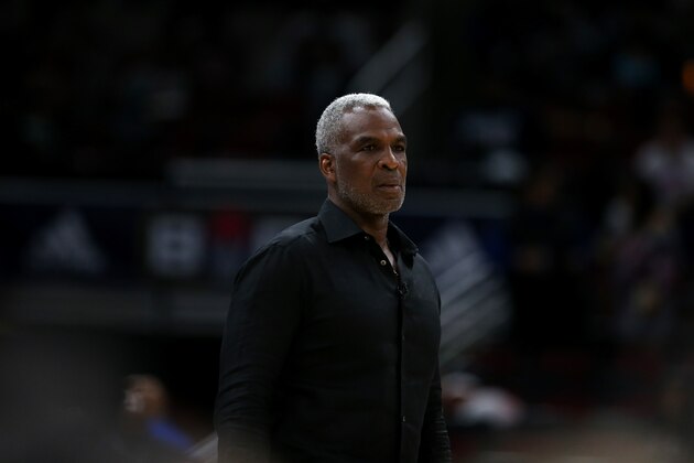 CHICAGO, IL - JUNE 29:  Head coach Charles Oakley of Killer 3s watches the action against the Ghost Ballers during week two of the BIG3 three on three basketball league at United Center on June 29, 2018 in Chicago, Illinois.  (Photo by Dylan Buell/BIG3/Getty Images)