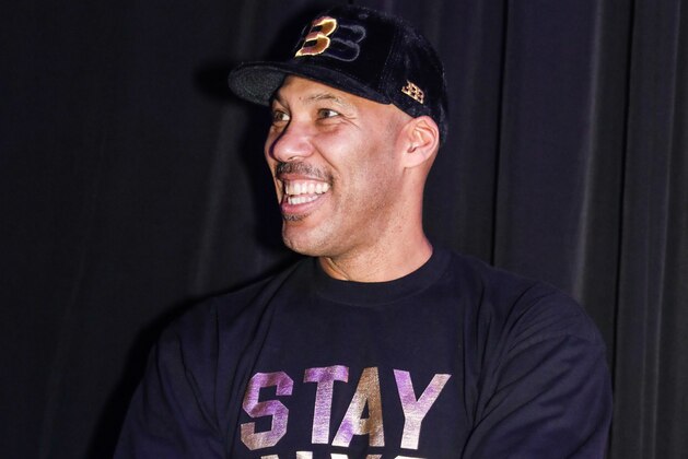 LOS ANGELES, CA - FEBRUARY 16:  Father of Los Angeles Lakers Lonzo Ball, LaVar Ball, attends as the Big Baller Brand hosts a fashion show and the release of Lonzo Ball's 'Born 2 Ball' mixtape at the Belasco Theatre on February 16, 2018 in Los Angeles, California.  (Photo by Cassy Athena/Getty Images)