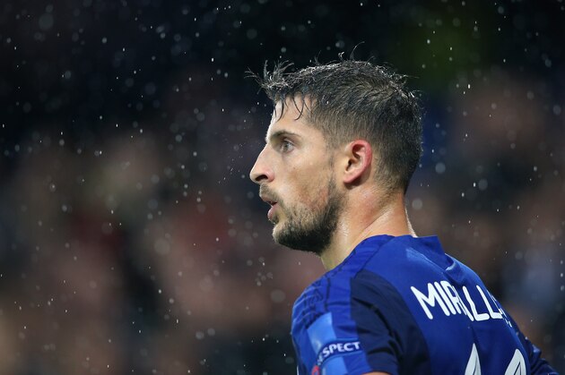 LIVERPOOL, ENGLAND - OCTOBER 19:  Kevin Mirallas of Everton FC looks on during the UEFA Europa League group E match between Everton FC and Olympique Lyon at Goodison Park on October 19, 2017 in Liverpool, United Kingdom.  (Photo by Alex Livesey - Danehouse/Getty Images)