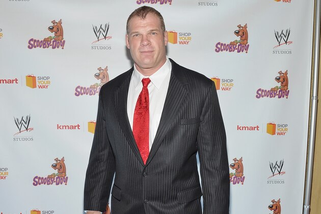 NEW YORK, NY - MARCH 22:  WWE Wrestler Kane attends the 'Scooby Doo! WrestleMania Mystery' New York Premiere at Tribeca Cinemas on March 22, 2014 in New York City.  (Photo by Mike Coppola/Getty Images)