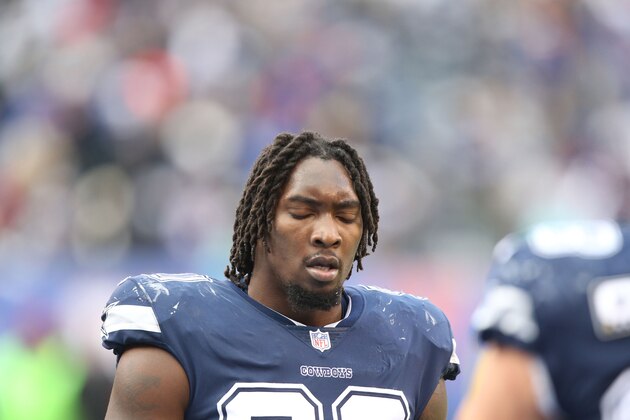 EAST RUTHERFORD, NJ - DECEMBER 10: Defensive End DeMarcus Lawrence #90 of the Dallas Cowboys in action against the New York Giants on December 10, 2017 at MetLife Stadium in East Rutherford, New Jersey. Dallas won 30-10. (Photo by Al Pereira/Getty Images)