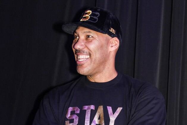 LOS ANGELES, CA - FEBRUARY 16:  Father of Los Angeles Lakers Lonzo Ball, LaVar Ball, attends as the Big Baller Brand hosts a fashion show and the release of Lonzo Ball's 'Born 2 Ball' mixtape at the Belasco Theatre on February 16, 2018 in Los Angeles, California.  (Photo by Cassy Athena/Getty Images)