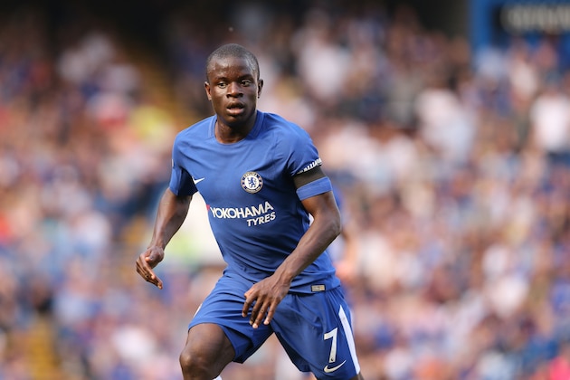 LONDON, ENGLAND - MAY 06: NGolo Kante of Chelsea during the Premier League match between Chelsea and Liverpool at Stamford Bridge on May 6, 2018 in London, England. (Photo by James Williamson - AMA/Getty Images)