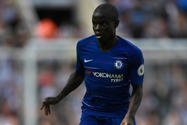 NEWCASTLE UPON TYNE, ENGLAND - MAY 13:  Chelsea player N'Golo Kante in action during the Premier League match between Newcastle United and Chelsea at St. James Park on May 13, 2018 in Newcastle upon Tyne, England.  (Photo by Stu Forster/Getty Images)