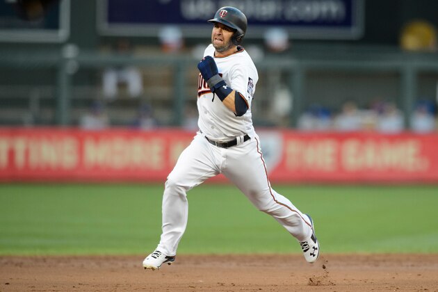 MINNEAPOLIS, MN - JULY 9: Brian Dozier #2 of the Minnesota Twins runs the bases against the Kansas City Royals during the game on July 9, 2018 at Target Field in Minneapolis, Minnesota. The Twins defeated the Royals 3-1. (Photo by Hannah Foslien/Getty Images)