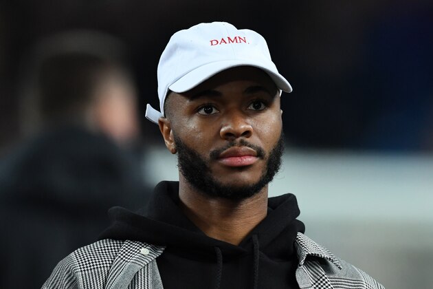 MANCHESTER, ENGLAND - MAY 09: Raheem Sterling of Manchester City looks on after the Premier League match between Manchester City and Brighton and Hove Albion at Etihad Stadium on May 9, 2018 in Manchester, England.  (Photo by Gareth Copley/Getty Images)