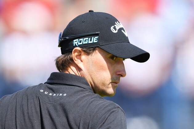 CARNOUSTIE, SCOTLAND - JULY 19:  Kevin Kisner of the United States looks on  during the first round of the 147th Open Championship at Carnoustie Golf Club on July 19, 2018 in Carnoustie, Scotland.  (Photo by Stuart Franklin/Getty Images)