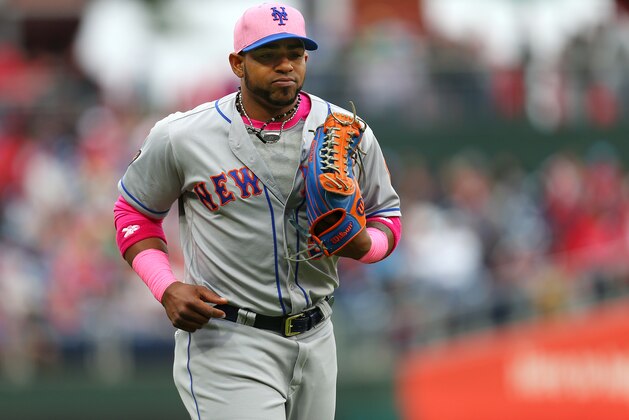 PHILADELPHIA, PA - MAY 13: Yoenis Cespedes #52 of the New York Mets in action against the Philadelphia Phillies in a game at Citizens Bank Park on May 13, 2018 in Philadelphia, Pennsylvania. (Photo by Rich Schultz/Getty Images)