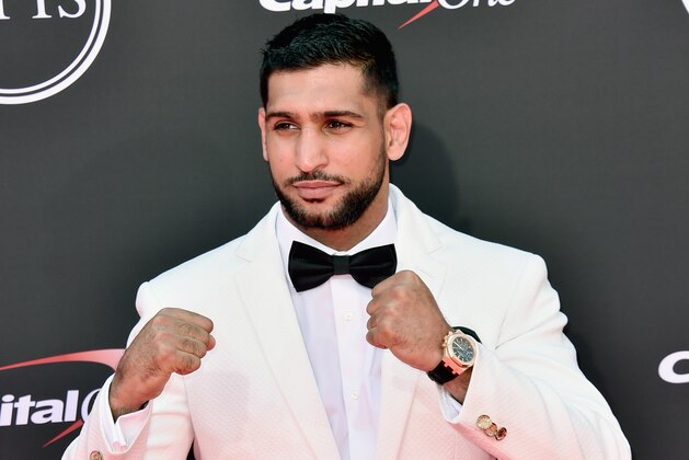LOS ANGELES, CA - JULY 18:  Boxer Amir Khan attends The 2018 ESPYS at Microsoft Theater on July 18, 2018 in Los Angeles, California.  (Photo by Alberto E. Rodriguez/Getty Images)