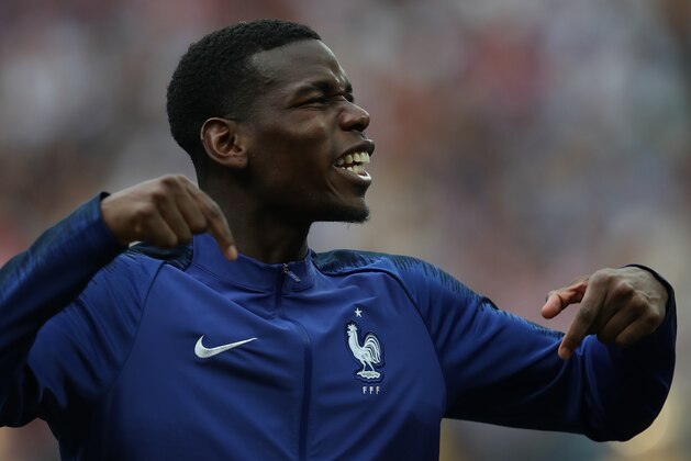 MOSCOW, RUSSIA - JULY 15:  Paul Pogba of France is seen during the 2018 FIFA World Cup Russia Final between France and Croatia at Luzhniki Stadium on July 15, 2018 in Moscow, Russia. (Photo by Ian MacNicol/Getty Images)