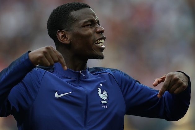 MOSCOW, RUSSIA - JULY 15:  Paul Pogba of France is seen during the 2018 FIFA World Cup Russia Final between France and Croatia at Luzhniki Stadium on July 15, 2018 in Moscow, Russia. (Photo by Ian MacNicol/Getty Images)