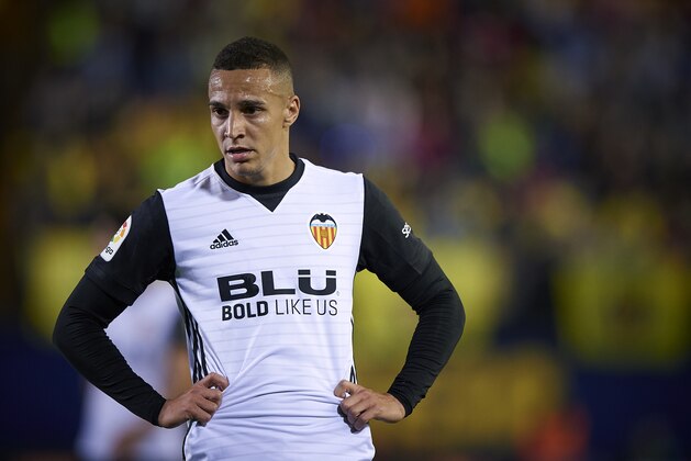 VILLARREAL, SPAIN - MAY 05:  Rodrigo Moreno of Valencia reacts during the La Liga match between Villarreal and Valencia at Estadio de la Ceramica on May 5, 2018 in Villarreal, Spain.  (Photo by Quality Sport Images/Getty Images)