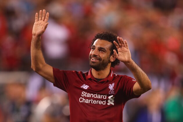 EAST RUTHERFORD, NJ - JULY 25: Mohamed Salah of Liverpool during the International Champions Cup 2018 match between Manchester City and Liverpool at MetLife Stadium on July 25, 2018 in East Rutherford, New Jersey. (Photo by Robbie Jay Barratt - AMA/Getty Images)