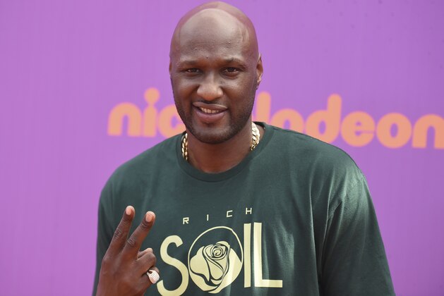 Retired NBA basketball player Lamar Odom arrives at the Kids' Choice Sports Awards at UCLA's Pauley Pavilion on Thursday, July 13, 2017, in Los Angeles. (Photo by Richard Shotwell/Invision/AP)