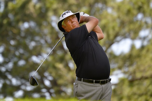 COLORADO SPRINGS, CO - JULY 01:  Kirk Triplett makes a tee shot on the third hole during the final round of the U.S. Senior Open Championship at The Broadmoor Golf Club on July 1, 2018 in Colorado Springs, Colorado. (Photo by Robert Laberge/Getty Images)